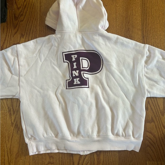 PINK Victoria's Secret Tops - PINK Victoria's Secret Campus Full Zip Hoodie